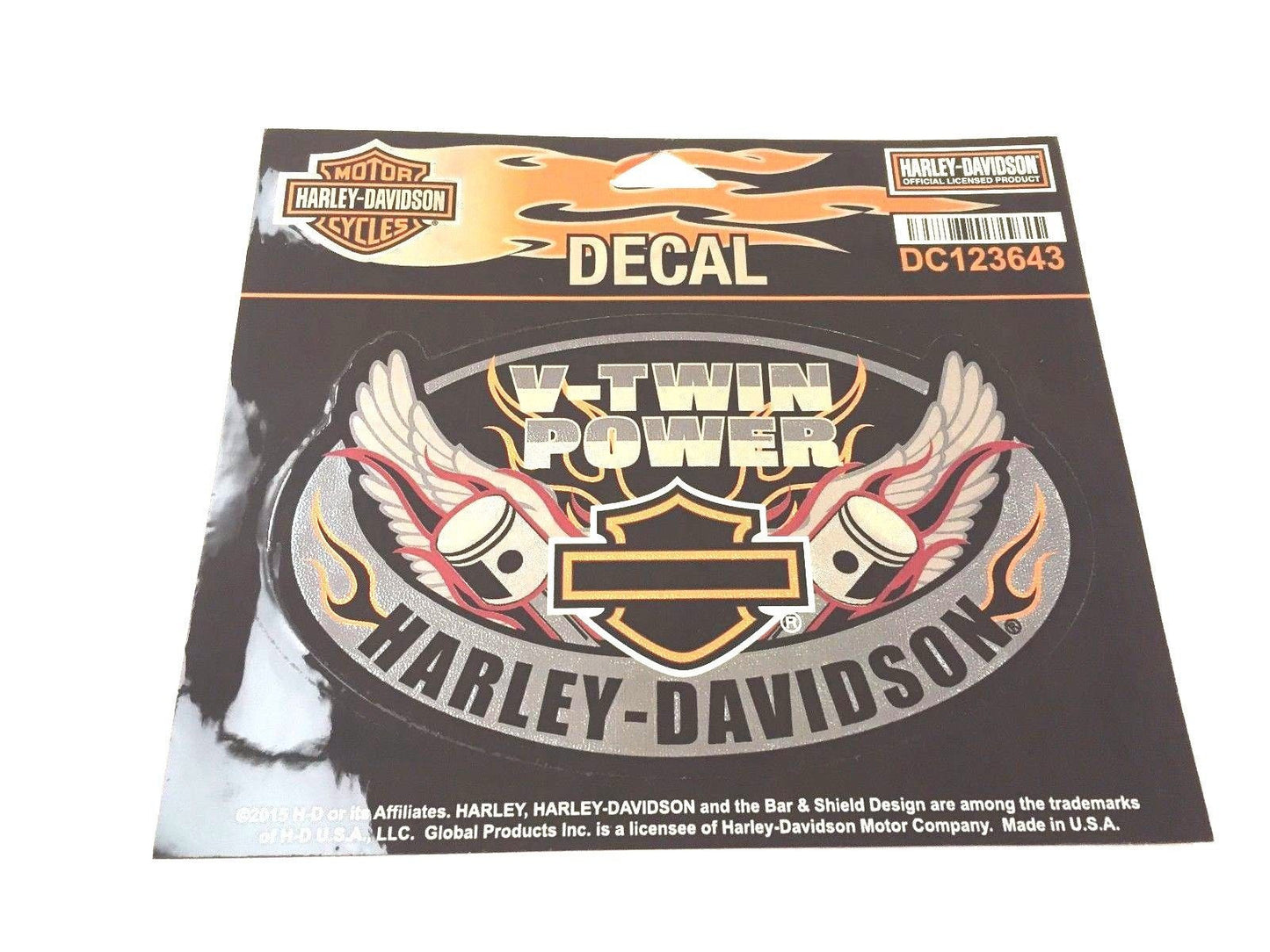 Harley Davidson V-Twin Power Bar & Shield Decal Harley-Davidson®- HarleyShop