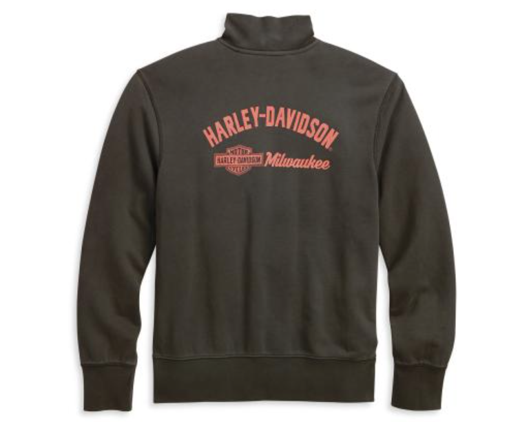 Harley Davidson Men's 1/4-Zip Slim Fit Mock Neck Pullover 96137-20VM