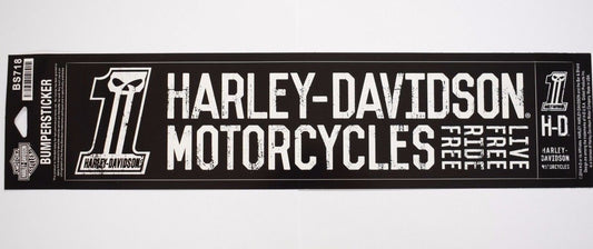 Harley Davidson Live Free Ride Free Bumper Sticker Harley-Davidson®- HarleyShop
