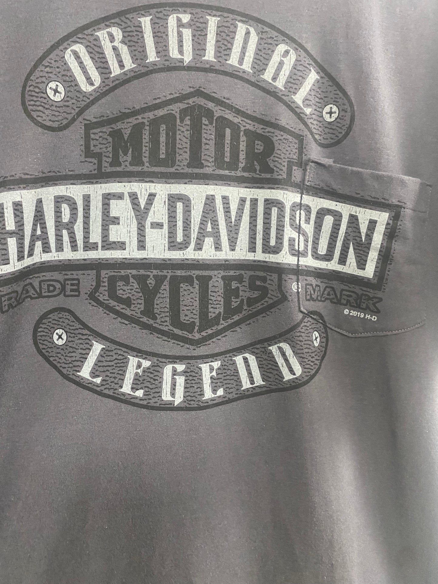 Harley Davidson Men's Long Rock T-Shirt