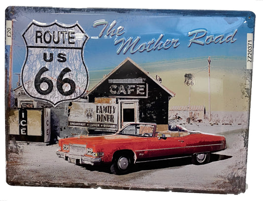 Harley Davidson The Mother Road Tin Sign