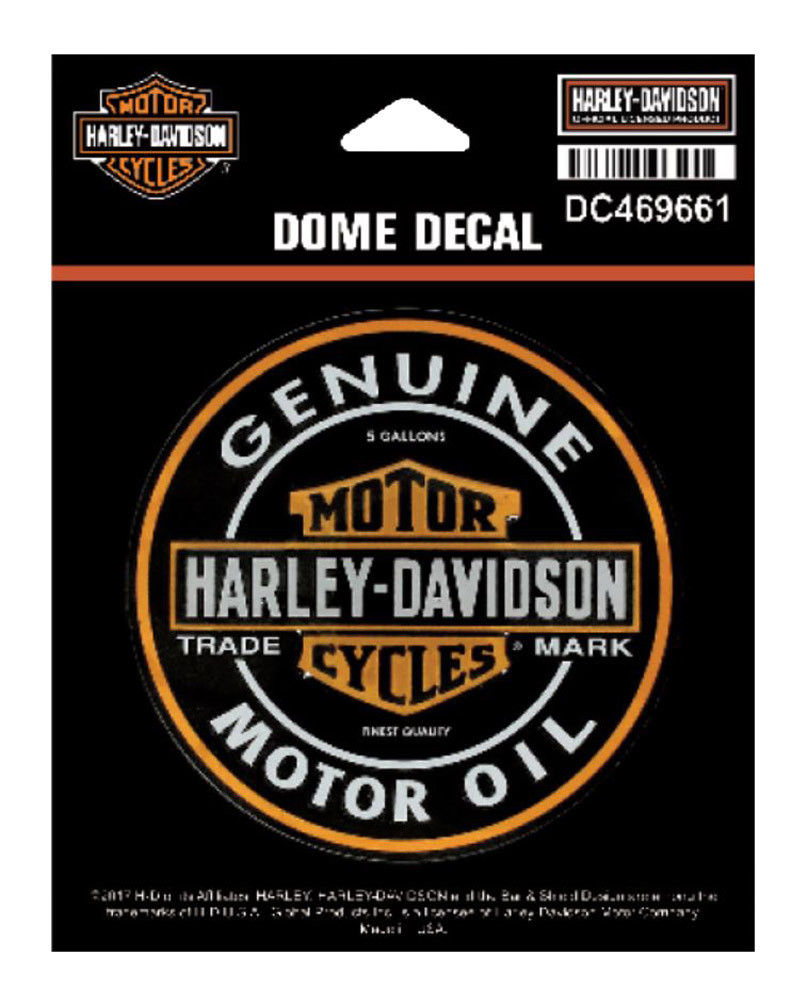 Harley Davidson Dome Motor Oil Bar & Shield XS Decal Harley-Davidson®- HarleyShop