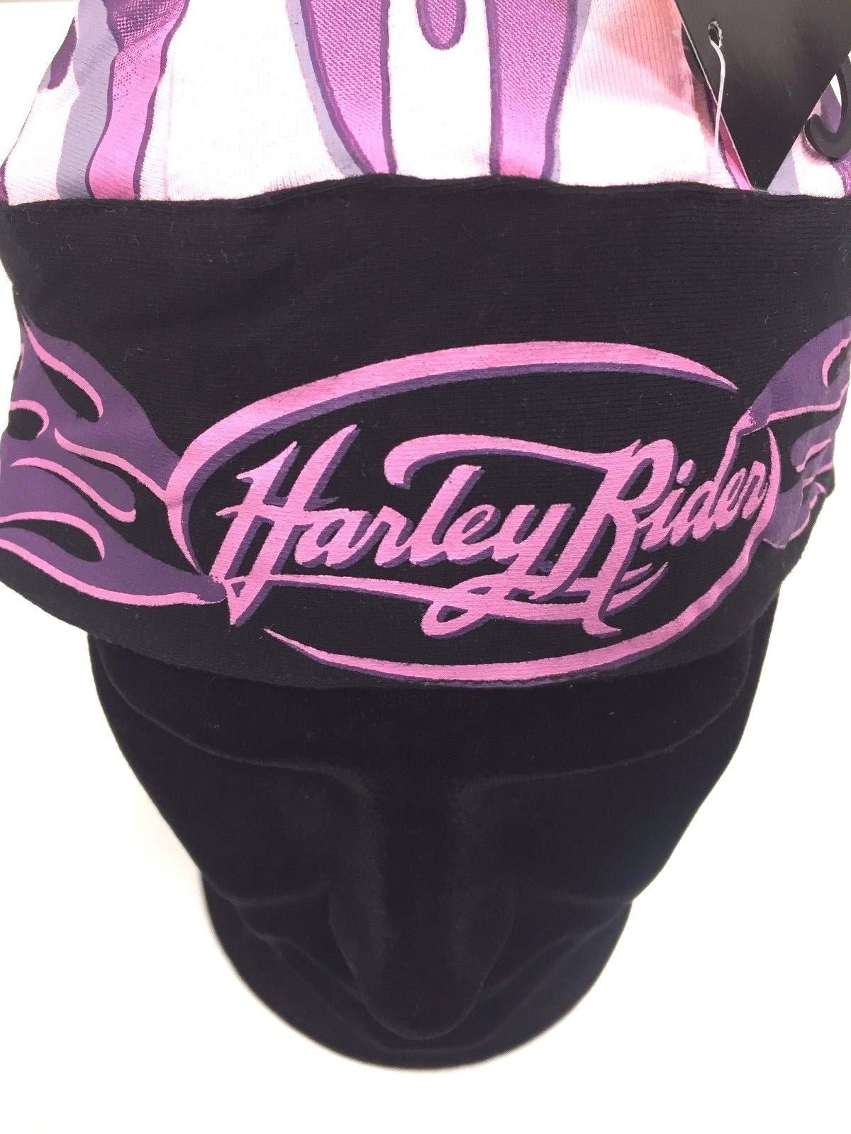 Harley Davidson Ladies Pink Harley Rider Flames Head Wrap Harley-Davidson®- HarleyShop