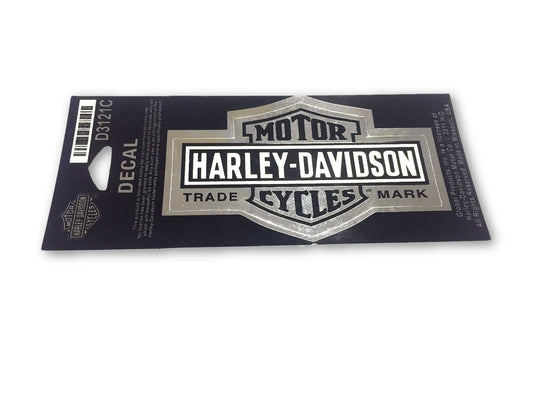 Harley Davidson Decal Long Bar & Shield Chrome Small Harley-Davidson®- HarleyShop