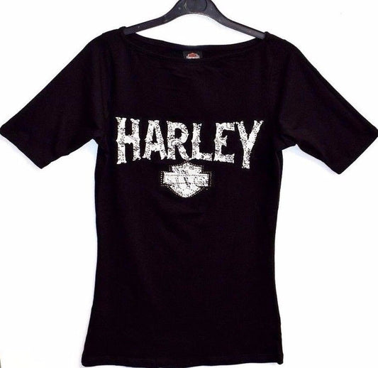 Harley Davidson Ladies Inner Lace Robin Hood Dealer T-Shirt Harley-Davidson®- HarleyShop