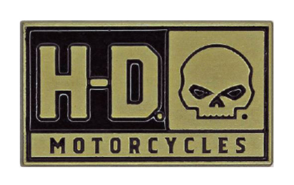 Harley Davidson H-D Skull Die Cast Pin Badge Harley-Davidson®- HarleyShop
